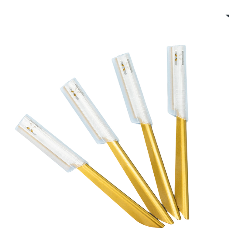 Eyebrow And Face Trimmer Razor With Anti-Slip Grip