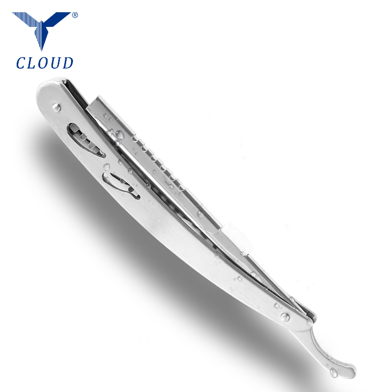 Durable Stainless Steel Corrugated Straight Razor Handle