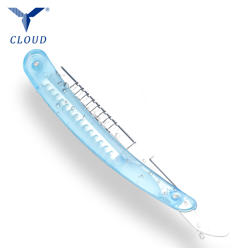 Colorful Corrugated Straight Razor Rotating Handle
