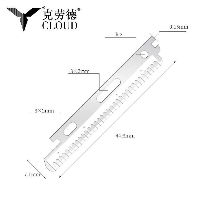 Nano-Coated Stainless Steel Face And Eyebrow Razor Blades