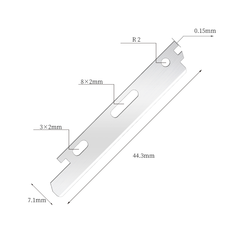 Nano-Coated Stainless Steel Face And Eyebrow Razor Blades
