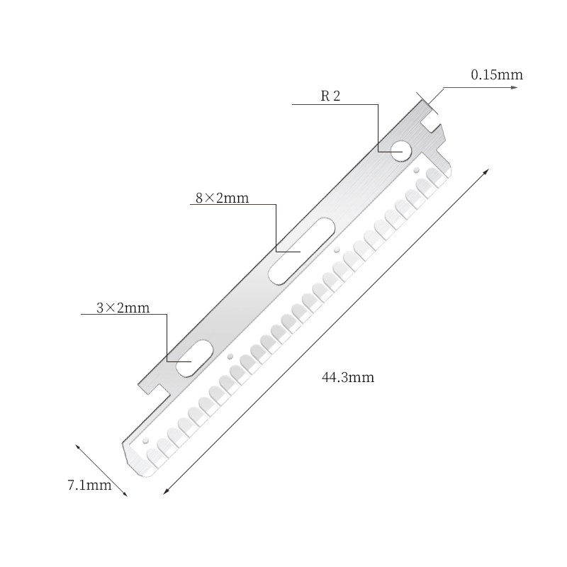 Nano-Coated Stainless Steel Face And Eyebrow Razor Blades