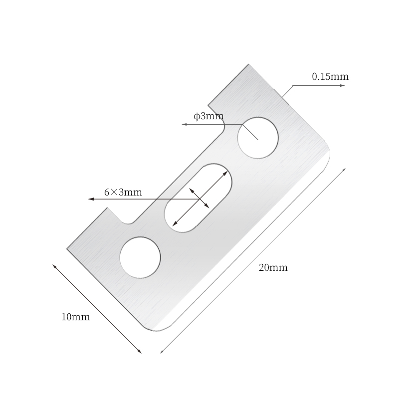 Single-Sided Cutting Edge Stainless Steel Eyebrow Razor Blades