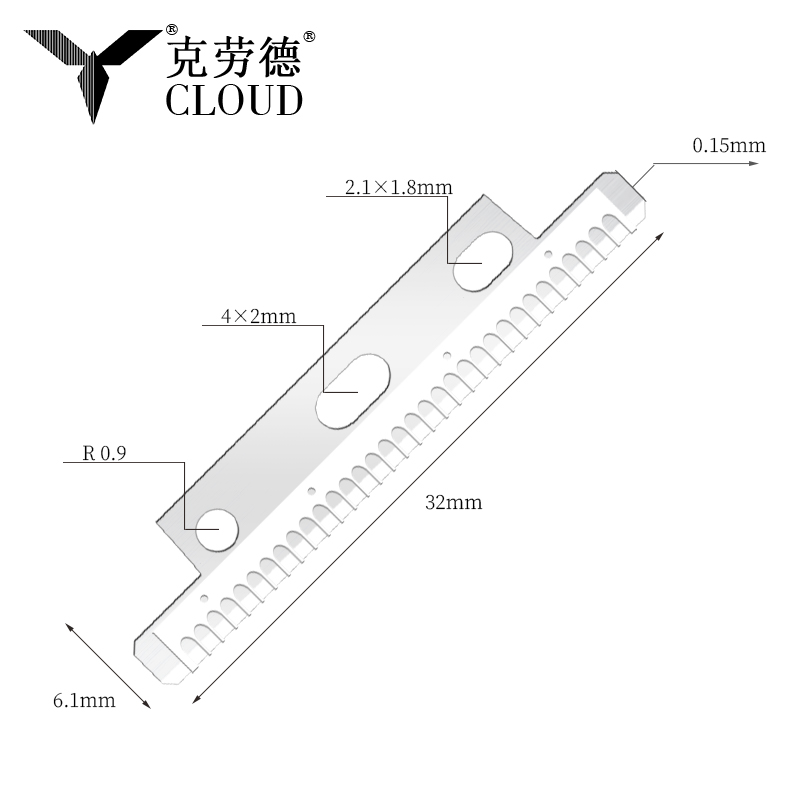 Nano-Coated Stainless Steel Face And Eyebrow Razor Blades