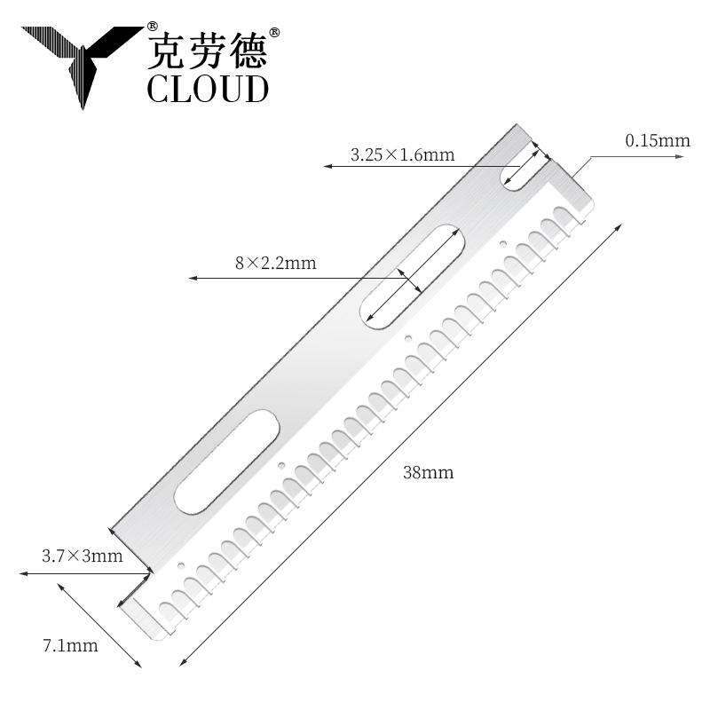 Multi-Use Reusable Stainless Steel Eyebrow Razor Blades