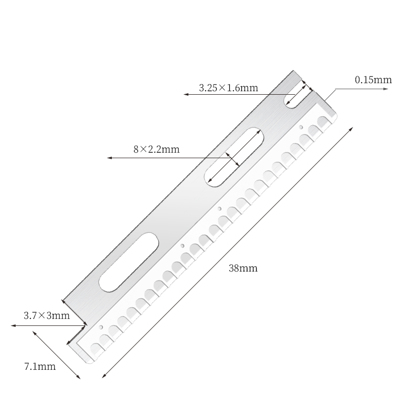 Multi-Use Reusable Stainless Steel Eyebrow Razor Blades