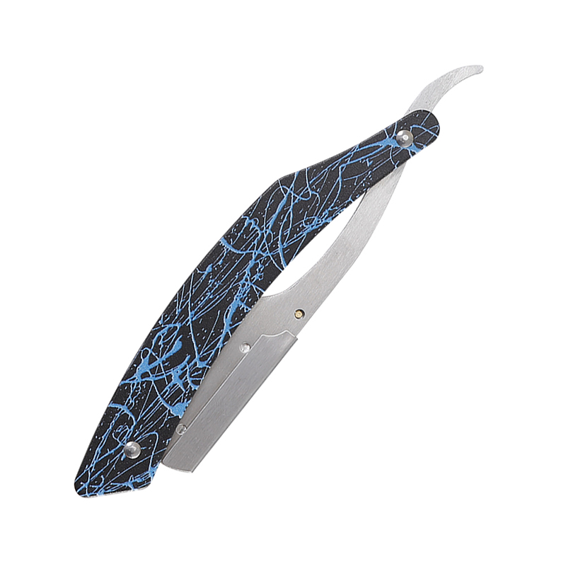 HE-10911 Lightweight Stainless Steel Straight Razor Holder with Painted Textured Finish