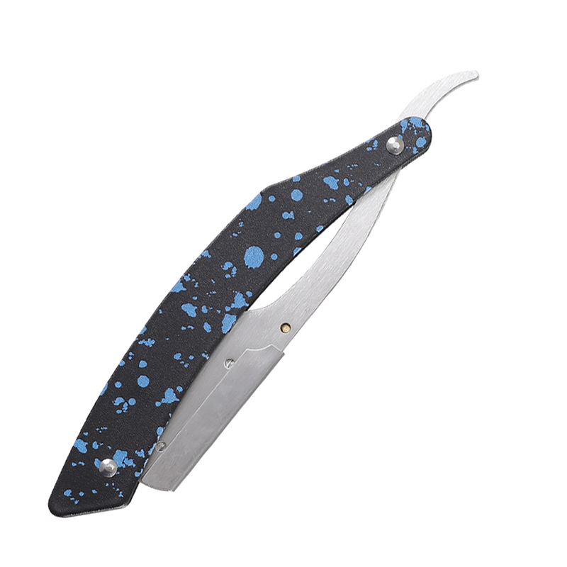 HE-10911 Lightweight Stainless Steel Straight Razor Holder with Painted Textured Finish