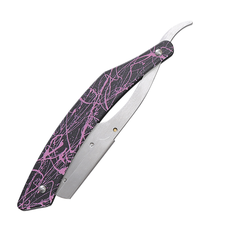 HE-10911 Lightweight Stainless Steel Straight Razor Holder with Painted Textured Finish
