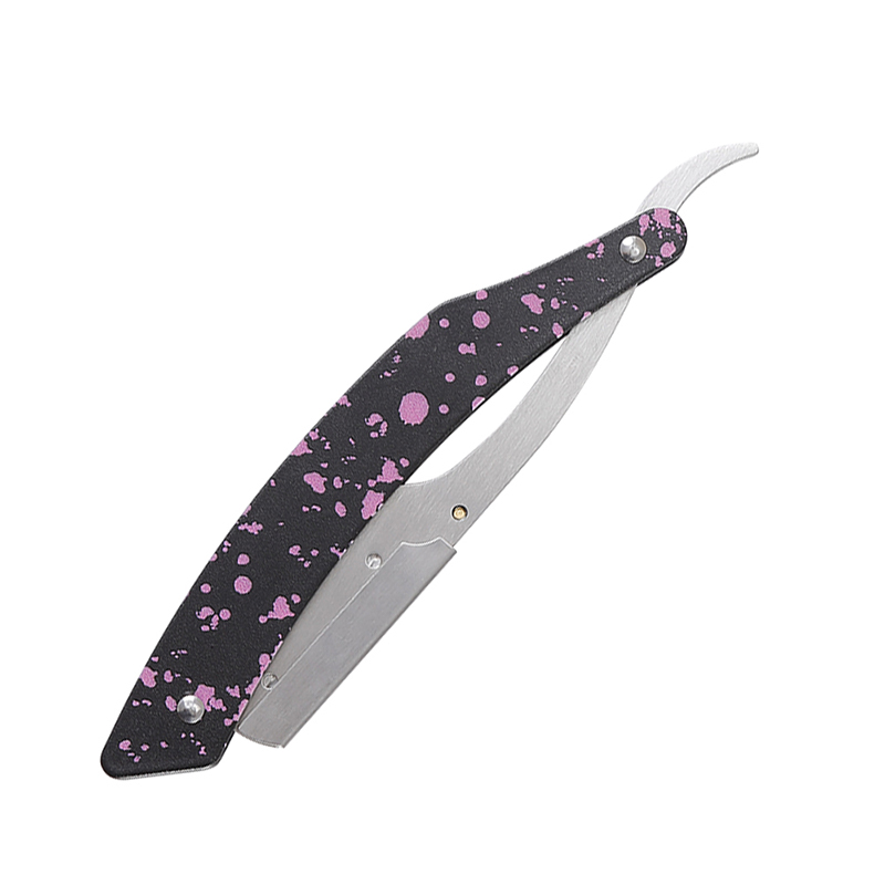 HE-10911 Lightweight Stainless Steel Straight Razor Holder with Painted Textured Finish