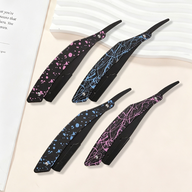 HE-10942 Stainless Steel Matte Graffiti Art Razor Holder