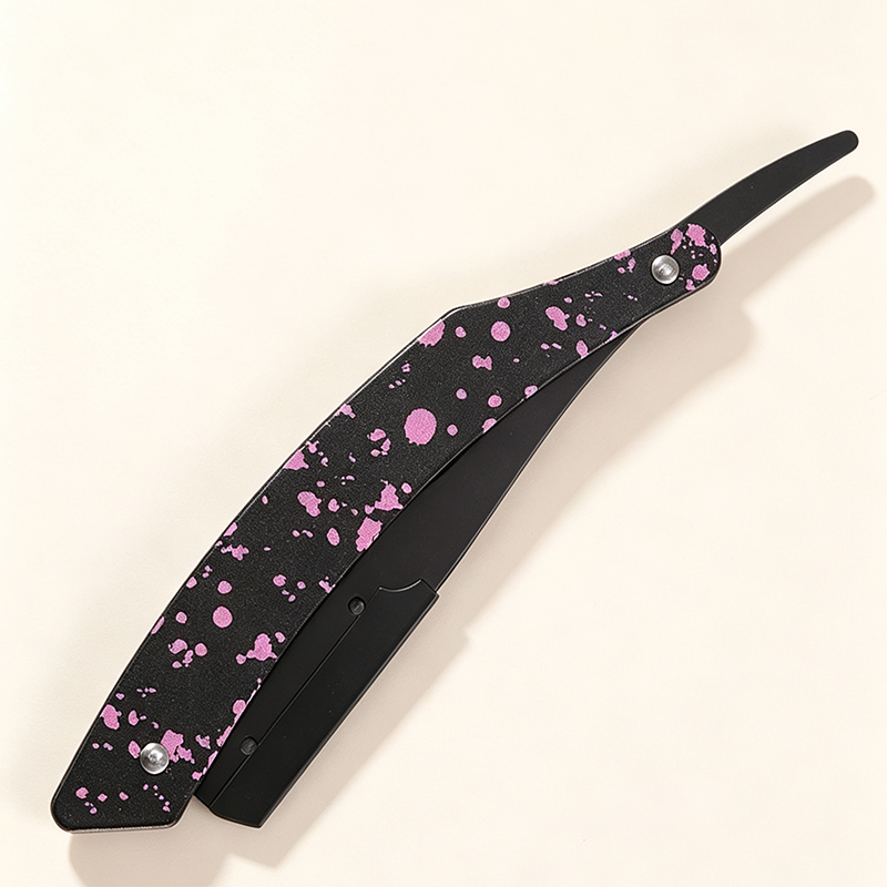 HE-10942 Stainless Steel Matte Graffiti Art Razor Holder