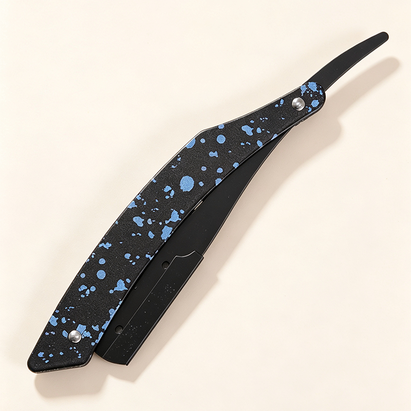 HE-10942 Stainless Steel Matte Graffiti Art Razor Holder