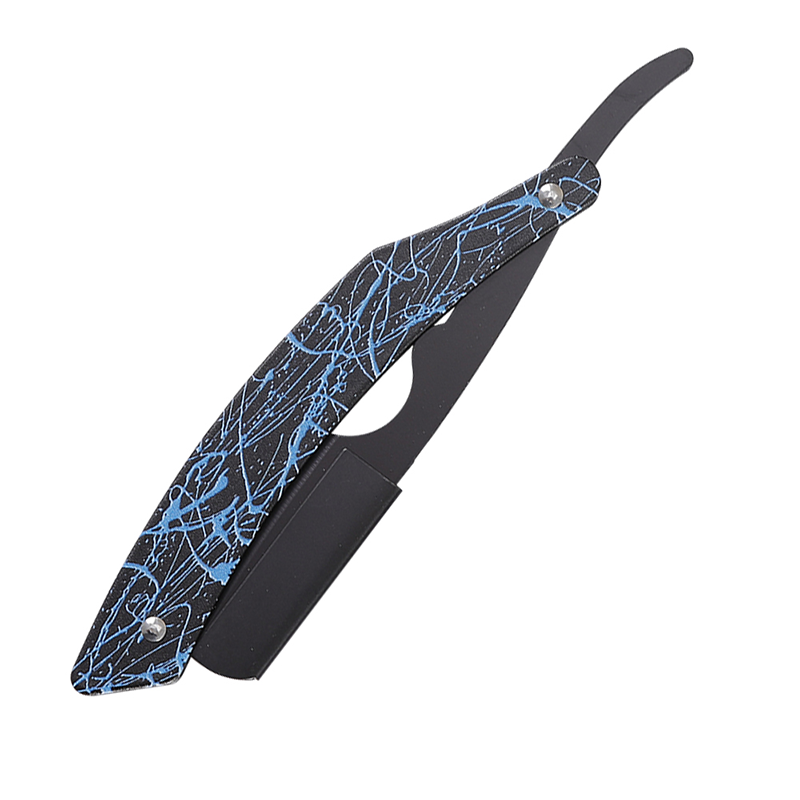 HE-10952 Heavy-Duty Stainless Steel Trendy Splatter Pattern Razor Holder