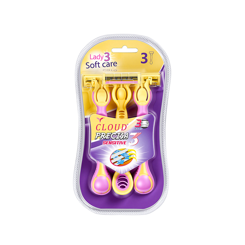 3-Piece Lady Soft-Care Manual Razor Set
