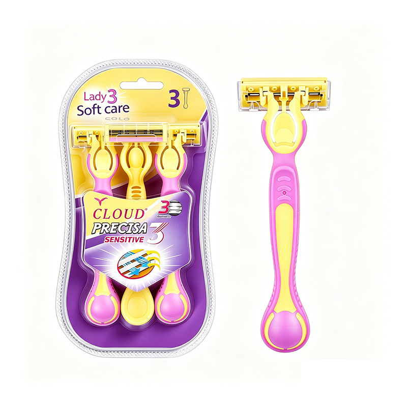 3-Piece Lady Soft-Care Manual Razor Set