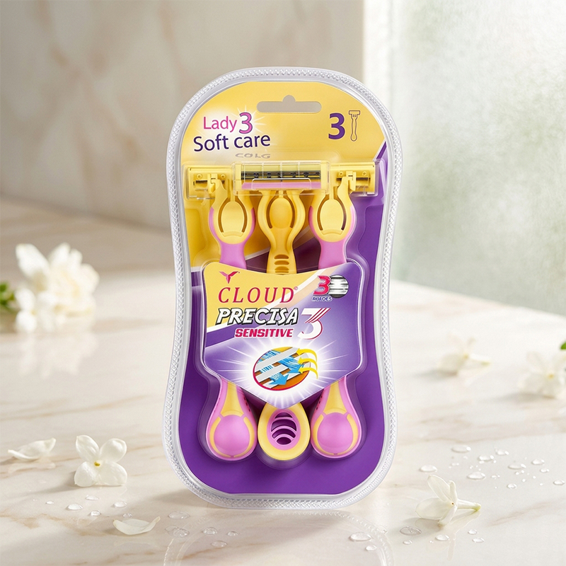 3-Piece Lady Soft-Care Manual Razor Set