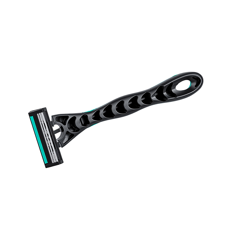 4-Piece Panda Manual Razor Set with Oval Grip