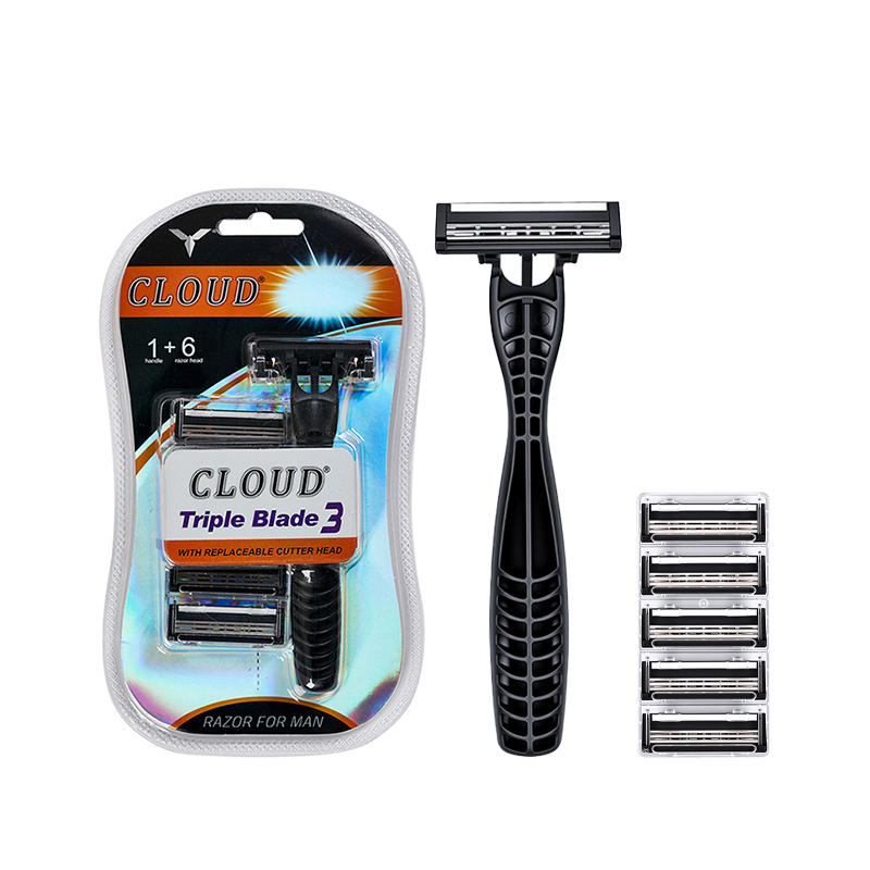 Apache Manual Razor with Fin-Textured Grip